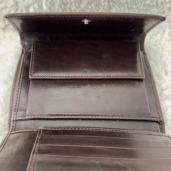 FENDI Zucca Brown Leather Canvas Bi-fold Wallet - Picture 4 of 9